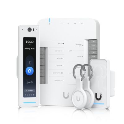 37. UniFi Access Ubiquiti G3 Pro Starter Kit UA-G3-SK-Pro, G3 Professional Access Reader + G3 Reader + Hub + Schlüsselanhänger (2 Stück)