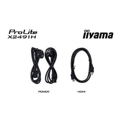 16. iiyama ProLite X2491H-B1 Computermonitor 60,5 cm (23,8") 1920 x 1080 px Full HD LCD Schwarz