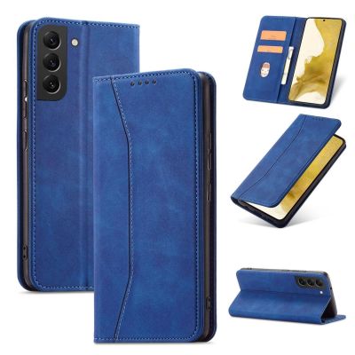 13. Magnet Fancy Case für Samsung Galaxy S23 Ultra Cover mit Flip Wallet Stand Blau