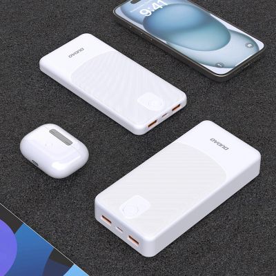 9. Powerbank Dudao K10 10000mAh 2.4A 2 x USB-A - weiß