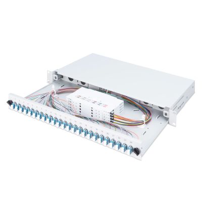 19. Digitus Glasfaserpanel, mit Zubehör, LC, OM4