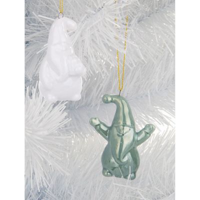 7. Keramik-Weihnachtsmannkugel, 7,8 cm, 1 Stück