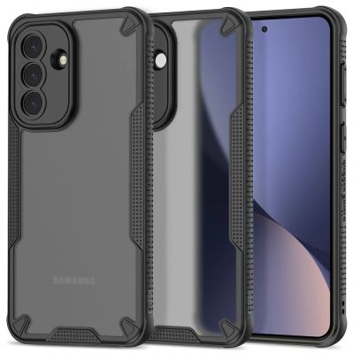 Tech-Protect Rugged Shield Case für Samsung Galaxy A57 5G – Transparentes Schwarz