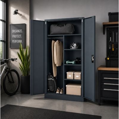 8. Iron Mate SATURN Metall-Werkzeugschrank 185x90x45 Anthrazit RAL7016