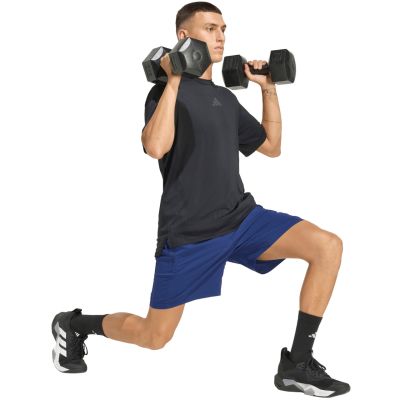6. adidas Workout Essentials Base Woven Herren-Shorts in Marineblau KD2947