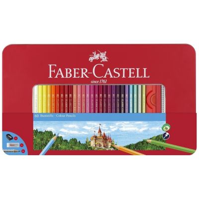 2. FABER-CASTELL Buntstift sechseckig 60er Metalletui