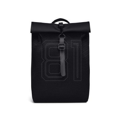 Rains Rolltop Rusksack Mesh Mini Schwarz W3 Rucksack 13350 01