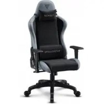 SENSE7 Zauberer Fuku PU Sessel Schwarz-Grau