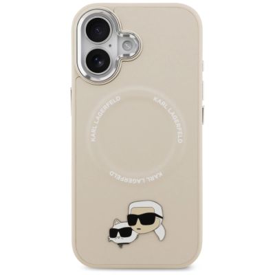 3. Karl Lagerfeld Karl & Choupette Pins MagSafe Case für iPhone 17 - Beige