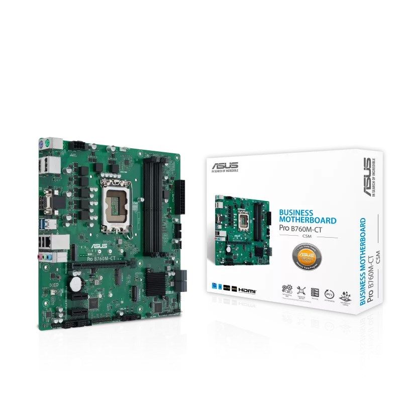 9. ASUS PRO B760M-CT-CSM Intel B760 LGA 1700 Micro-ATX
