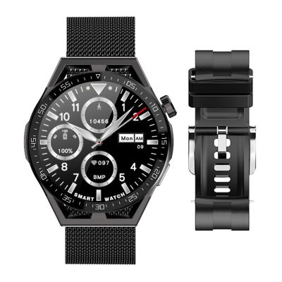 Rubicon RNCE88-2 Schwarze Smartwatch – Schwarzes Silikonarmband + Schwarzes Armband