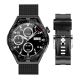 Rubicon RNCE88-2 Schwarze Smartwatch – Schwarzes Silikonarmband + Schwarzes Armband