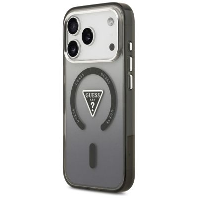 2. Guess IML Gradient Triangle Logo MagSafe Hülle für iPhone 17 Pro - Schwarz