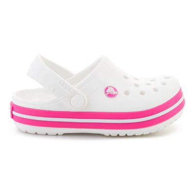 6. CROCS CROCBAND KIDS CLOG T WEISS/PINK CRUSH 207005-6WU