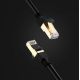 5. Ugreen Cable Ethernet-Patchkabel RJ45 Cat 7 STP LAN 10 Gbit/s 2 m schwarz (11269)