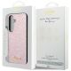 8. Guess Glitter Script Case für Samsung Galaxy S24 - Rosa