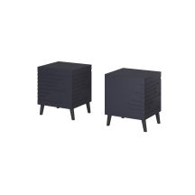 NOVA Nachttisch 44x40x52 marineblau matt