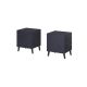 NOVA Nachttisch 44x40x52 marineblau matt