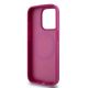 7. DKNY MagSafe-Hülle aus Leder mit Monogrammmuster und Metalllogo für iPhone 15 Pro, Pink