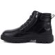 3. Schwarze Herren-Ankle-Boots aus Leder mit zwei Reißverschlüssen, Big Star UU174242