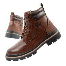 Wrangler Nevada Herren Schuhe Chelsea Boots elegant modisch Schnürer Braun