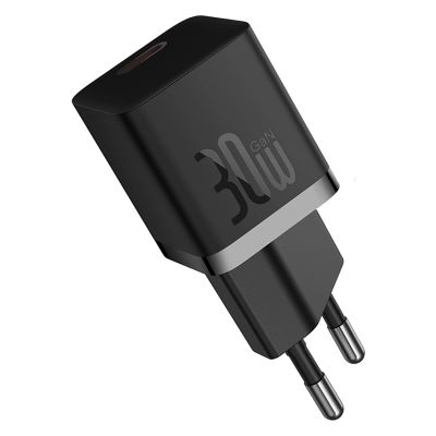 2. Baseus GaN5 30W Wandladegerät mit 100W USB-C-zu-USB-C-Kabel – Schwarz