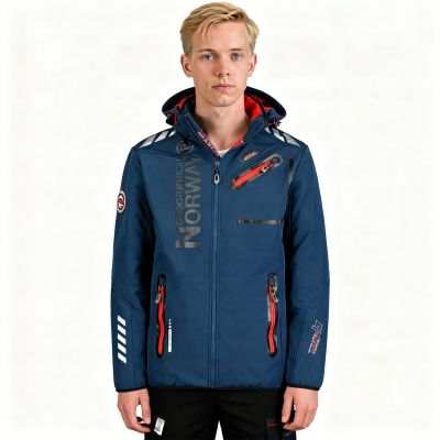 8. Geographical Norway Softshell ROYAUTE DB MARINEBLAU ROT HERREN 068 (WY2001H/GN/Marineblau / Rot)