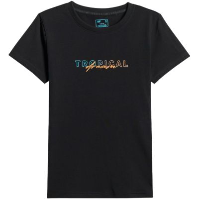 2. Damen-T-Shirt 4F F2717 Tiefschwarz 4FWSS26TTSHF2717 20S