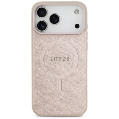 3. Guess Saffiano Classic Logo MagSafe Case für iPhone 17 Pro Max - Pink