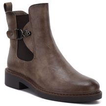Damen-Ankle-Boots, gefüttert, braun, M.Daszyński SA252-7