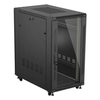 3. Lanberg FF01-6022-12B 22U Rack, freistehend, schwarz