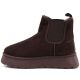 4. Wasserdichte Damen-Schneestiefel, Plateau-Stiefeletten, braun, Big Star UU274174