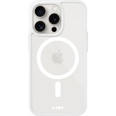 LAUT Huex Protect Hülle mit MagSafe für iPhone 15 Pro Max - weiß