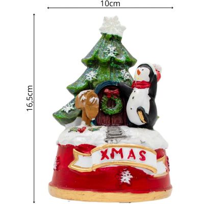 17. Weihnachtsdekoration mit spielenden Pinguinen