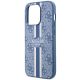 6. Guess GUHMP14LP4RPSB iPhone 14 Pro 6,1" blau/blaues Hardcase 4G bedruckte Streifen MagSafe