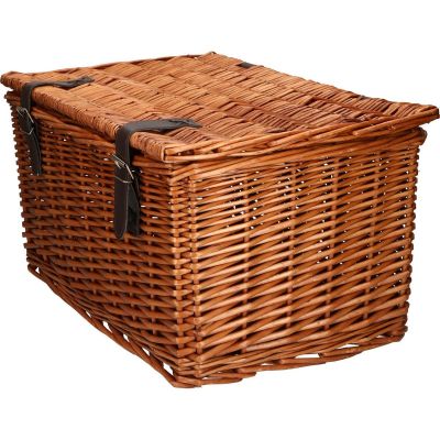 28. Fahrradkorb aus Weide für die vordere Fahrradausrüstung 45x30x25cm