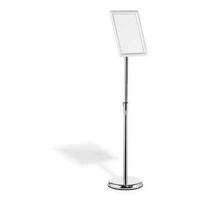 Robuster Schilderhalter und Präsentationsständer 479823 A4 aus Aluminium, Kunststoff und Stahl, Silber