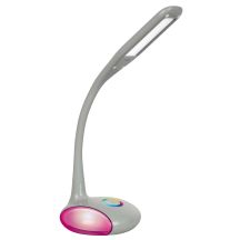 Moderne, mehrfarbige RGB-LED-Schreibtischlampe Activejet VENUS RGB grau mit Nachtlichtfunktion
