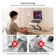 7. UNITEK OT1098AGY01 Laptopständer, Notebook- und Tablet-Ständer, Silber, 43,9 cm (17,3 Zoll)
