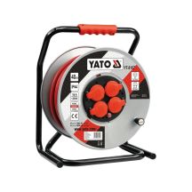 Yato YT-8107 Kabeltrommel, 4 x Steckdose, 40 m