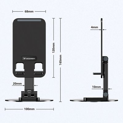 10. Wozinsky WPT-K393 stabiler Ständer für Smartphone und Tablet – schwarz