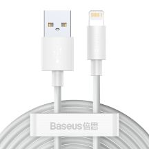 Baseus 2x USB - Lightning Schnellladekabel 1,5 m weiß (TZCALZJ-02)