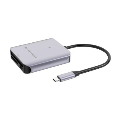 6. Conceptronic BIAN09G USB 3.2 Gen 2 Typ-C Kartenleser Grau