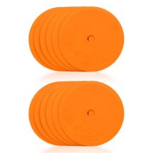 Flache Spielfeldmarkierungen - rund 15 cm - 12x orange SMJ sport ZPO-O