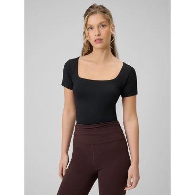 Damen-T-Shirt, schmal geschnitten, einfarbig, Größe 4F 4FRSS26TTSHF3633-20S