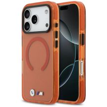 BMW M IML Stoßfeste MagSafe-Hülle mit Metalllogos für iPhone 17 Pro Max – Pro Orange