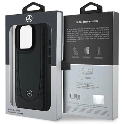 8. Mercedes Leder-Urban-Hülle für iPhone 16 Pro Max – Schwarz