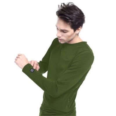 19. Beheizbarer Pullover Glovii GJ1CXL (XL; Farbe Grün)