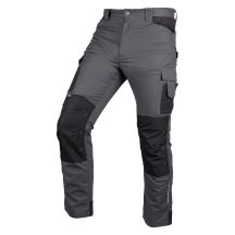 Mix&Match Arbeitshose, Canvas, Cordura-Verstärkungen, grau und schwarz, Größe S