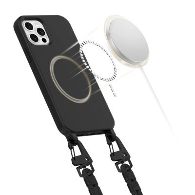 3. Tech-Protect MagNecklace MagSafe Hülle für iPhone 12/12 Pro – Schwarz
